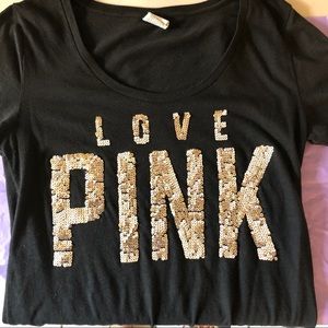 Victoria’s Secret PINK sequence tee size Large